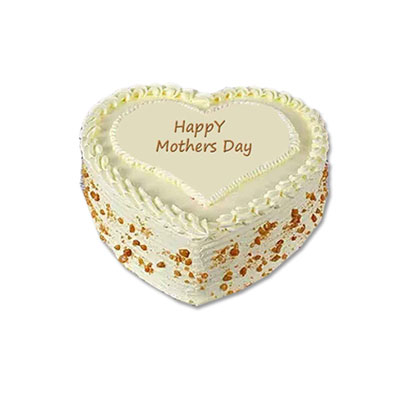 "Heart shape butterscotch cake - 1kg - Click here to View more details about this Product